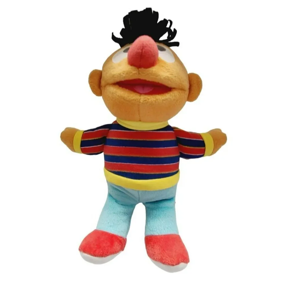 Sesame Street Ernie Plush Stuffed Animal‎ Toy Striped Sweater 10 Inch